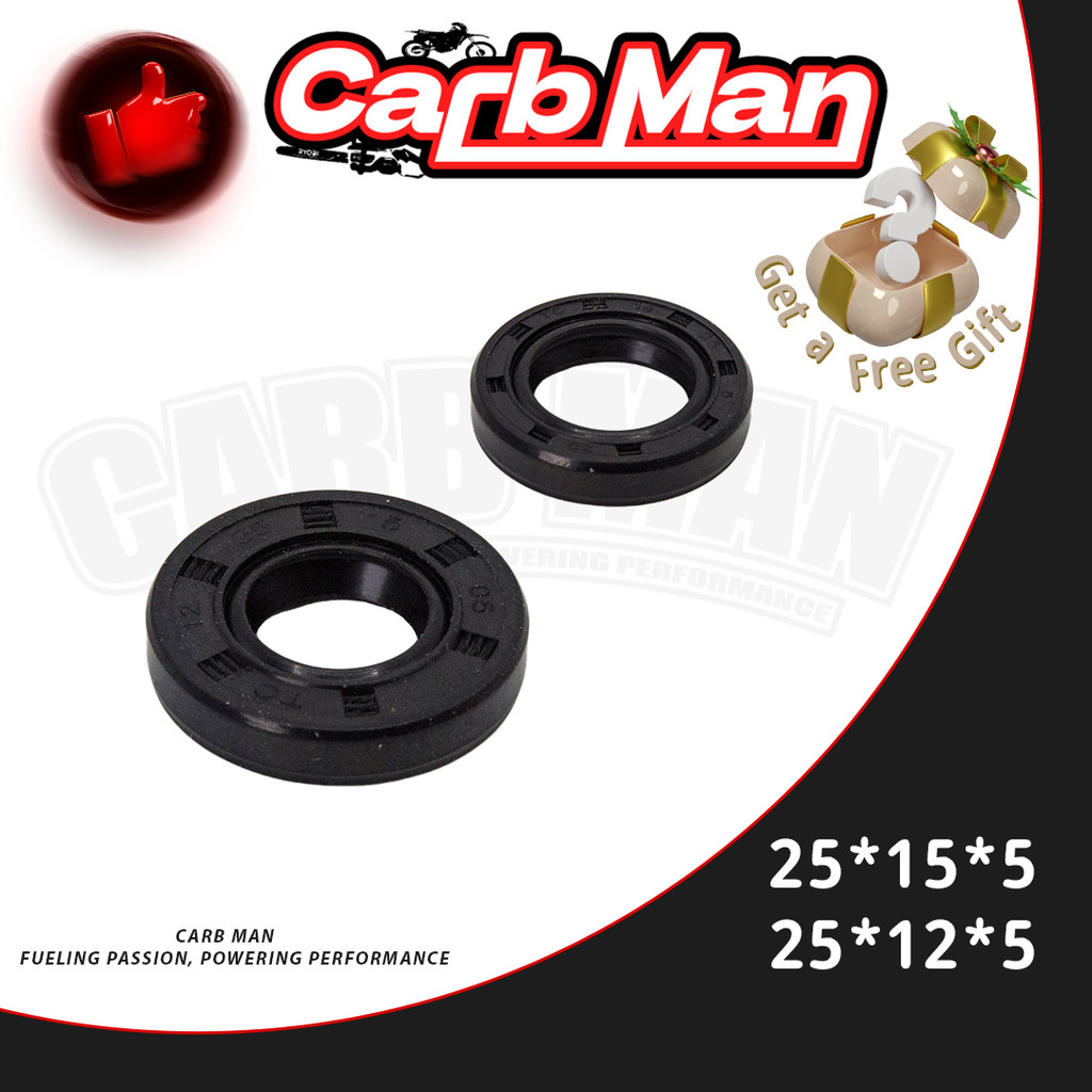 Phốt phớt fos cốt zên trục khuỷu GX25 động cơ 4 thì máy cắt cỏ 25*15*5 25*12*5