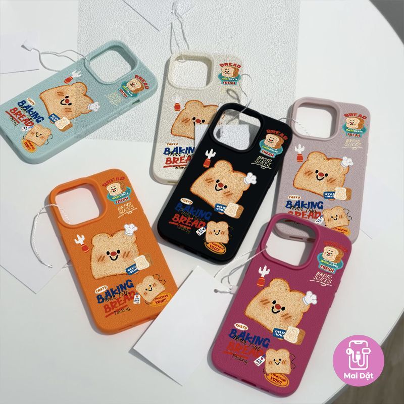 Cute Creative Bread Girl Phone Case For iPhone 11 12 13 14 15 16 17 xs xsmax 7/8plus Soft Case Girl 
