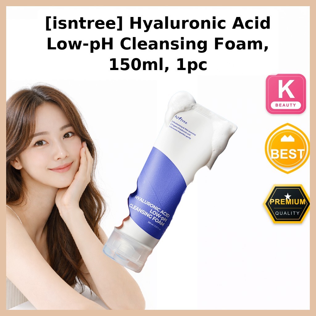 ISNTREE [istree] Bọt rửa mặt Hyaluronic Acid Low-pH, 150ml, 1pc / Sữa rửa mặt Hàn Quốc / Sữa rửa mặt