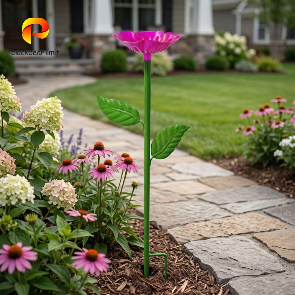 BLACKBEAR LIMIT Bee Water Feeder, Iron Outdoor Bee Butterfly Water Dispenser, Creative Garden Stake 