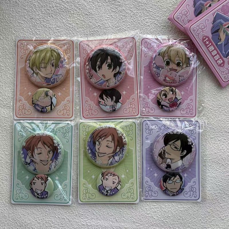 【Fast shipping】host club trường ouran/ouran high school host club Anime Huy hiệu ghim cài áo Badge