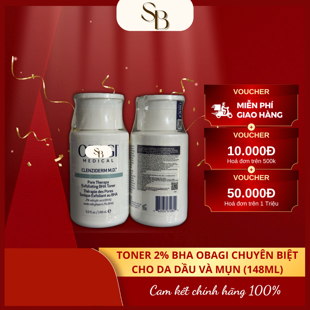 Toner Obagi 2% BHA 148ml – Nước Hoa Hồng Giảm Mụn, Kiềm Dầu, Thông Thoáng Lỗ Chân Lông