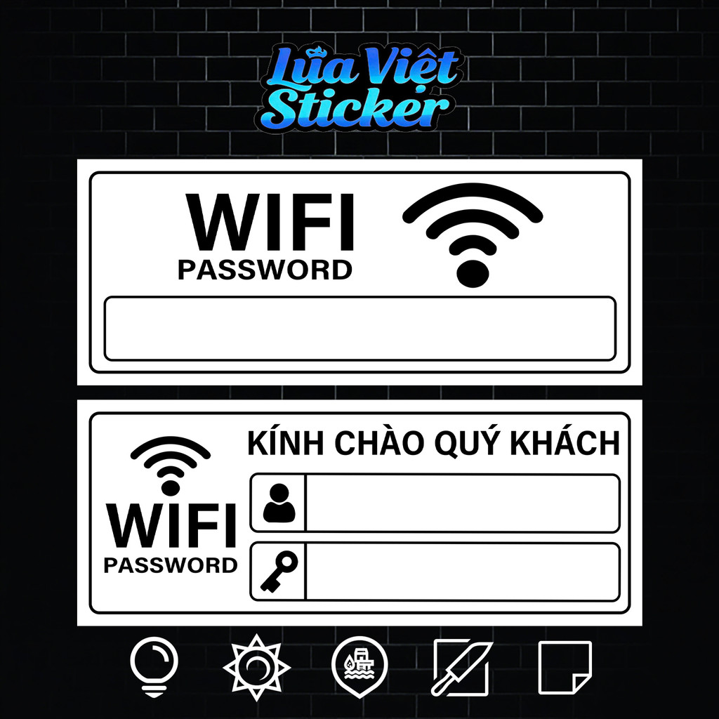 Biển Chỉ Dẫn Mật Khẩu - Password Wifi