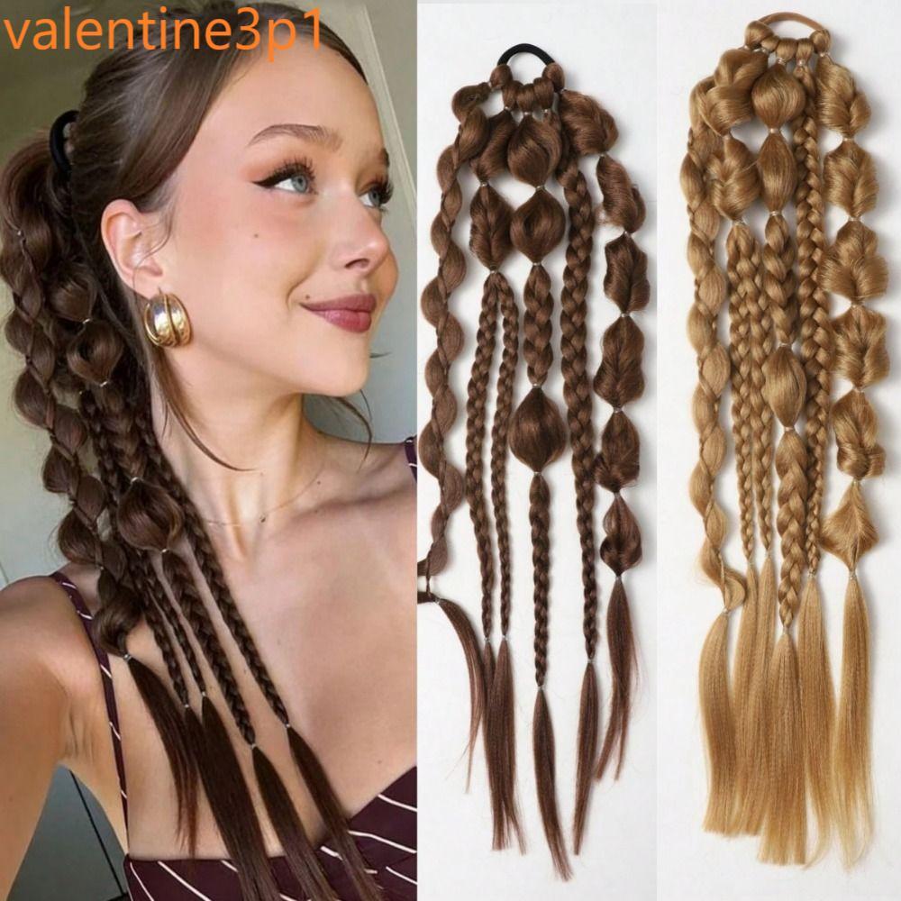 STYRX Bubble Jumbo Braid, Ombre Lantern Braid Twist Braid Bulk, Dài Đuôi Ngựa Nối Dài Handmade Hairp
