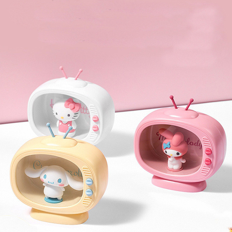 / Đèn ngủ phong cách TV Mini Sanrio Đồ trang trí Hello Kitty Trang trí hai trong một 5.28 TẤT CẢ