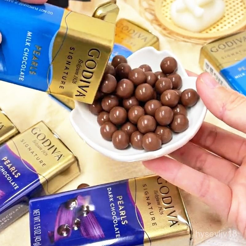 GODIVA Godiva Sô-cô-la đen cao cấp dạng hạt2Lọ Bánh kẹo bơ ca cao nguyên chất Nhập khẩu từ Thổ Nhĩ K