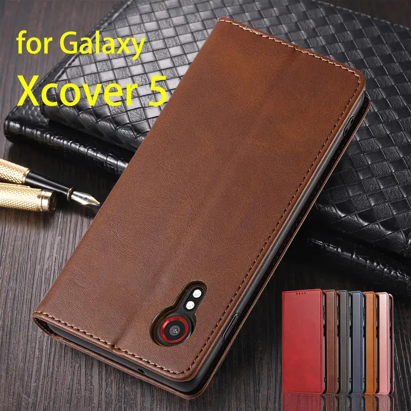 Từ Thu Hút Bao Da Dành Cho Samsung Galaxy Xcover 5 5s / Xcover5 Flip Case Bao Da Ví Fundas Coque