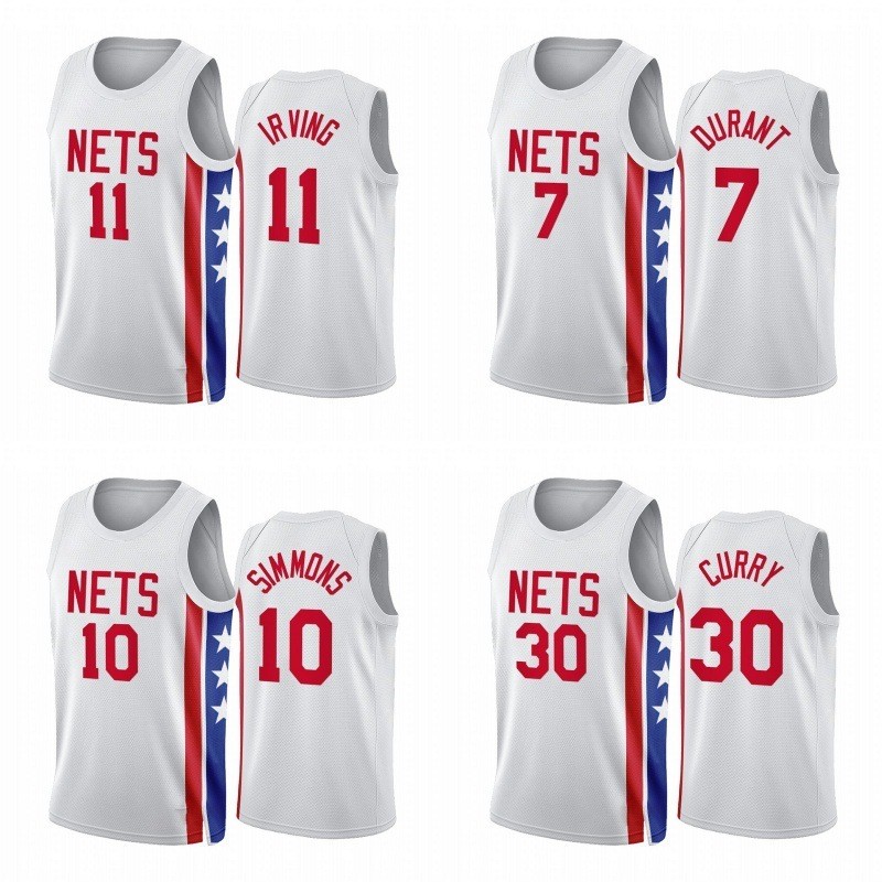 Nets 23 Season City Reward Edition No. 7 Durant Jersey Hot Press No. Đồng phục bóng rổ 11 Irving Irv