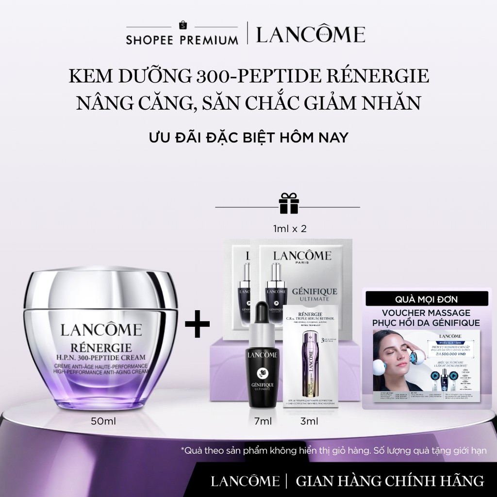 SVIP_Kem dưỡng Lancome 300 Peptide Renergie nâng căng săn chắc giảm nhăn 50ml