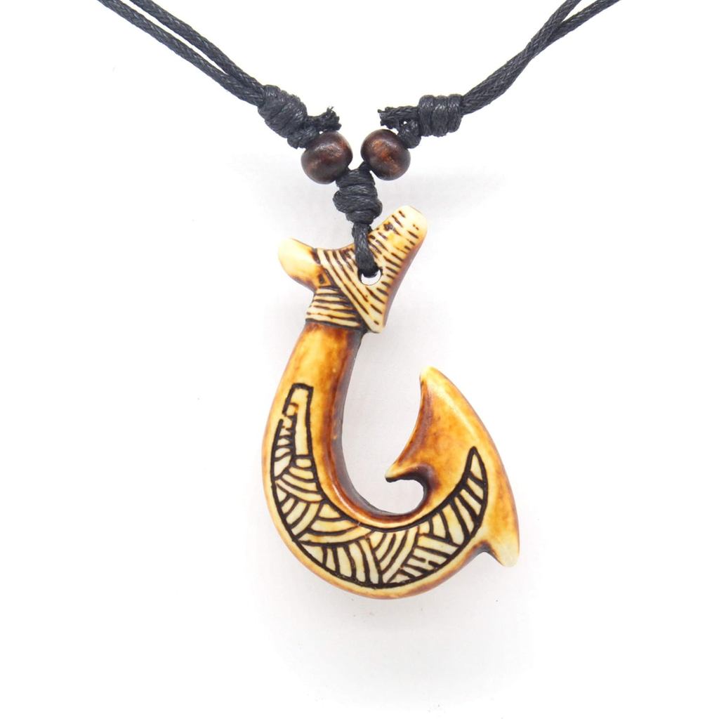 Mặt dây chuyền móc cá Hawaii Maori -Maui Beach Sufer Tribal Vòng cổ