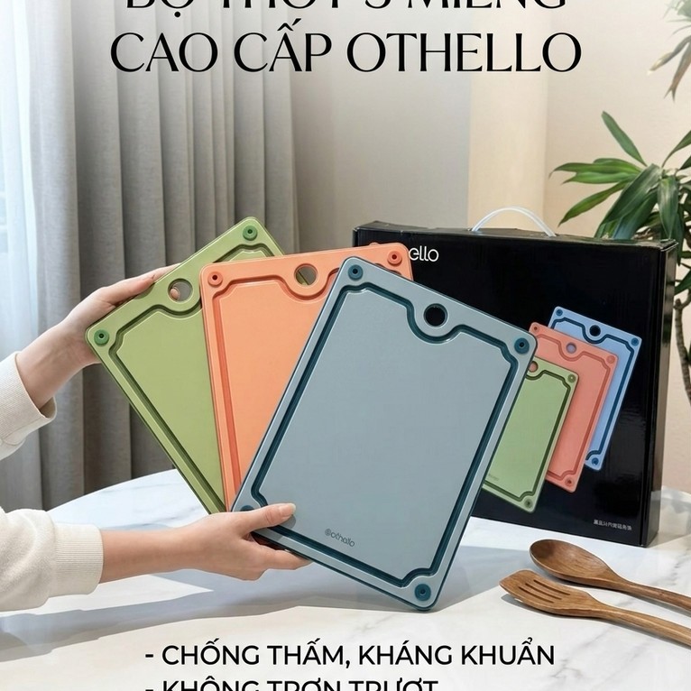 Bộ 3 chiếc thớt kháng khuẩn hãng Othello