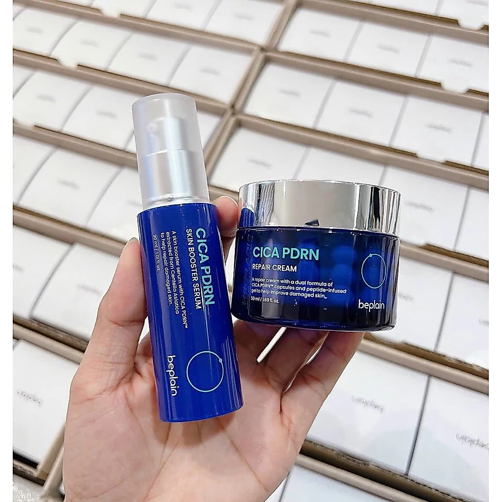 BEPLAIN Tinh chất Cica PDRN Skin Booster Serum 30ml hoặc Kem Dưỡng Viên Nang Cica PDRN Repair Cream 