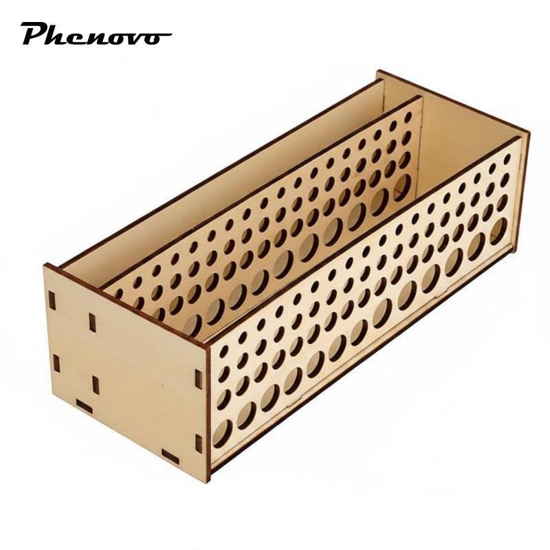 Giá Đỡ Bàn Chải Bằng Gỗ 67 Lỗ Sơn Chân Đế Sắp Xếp Cho Nghệ Thuật Studio Thủ Công Tranh Hội Thảo Để B
