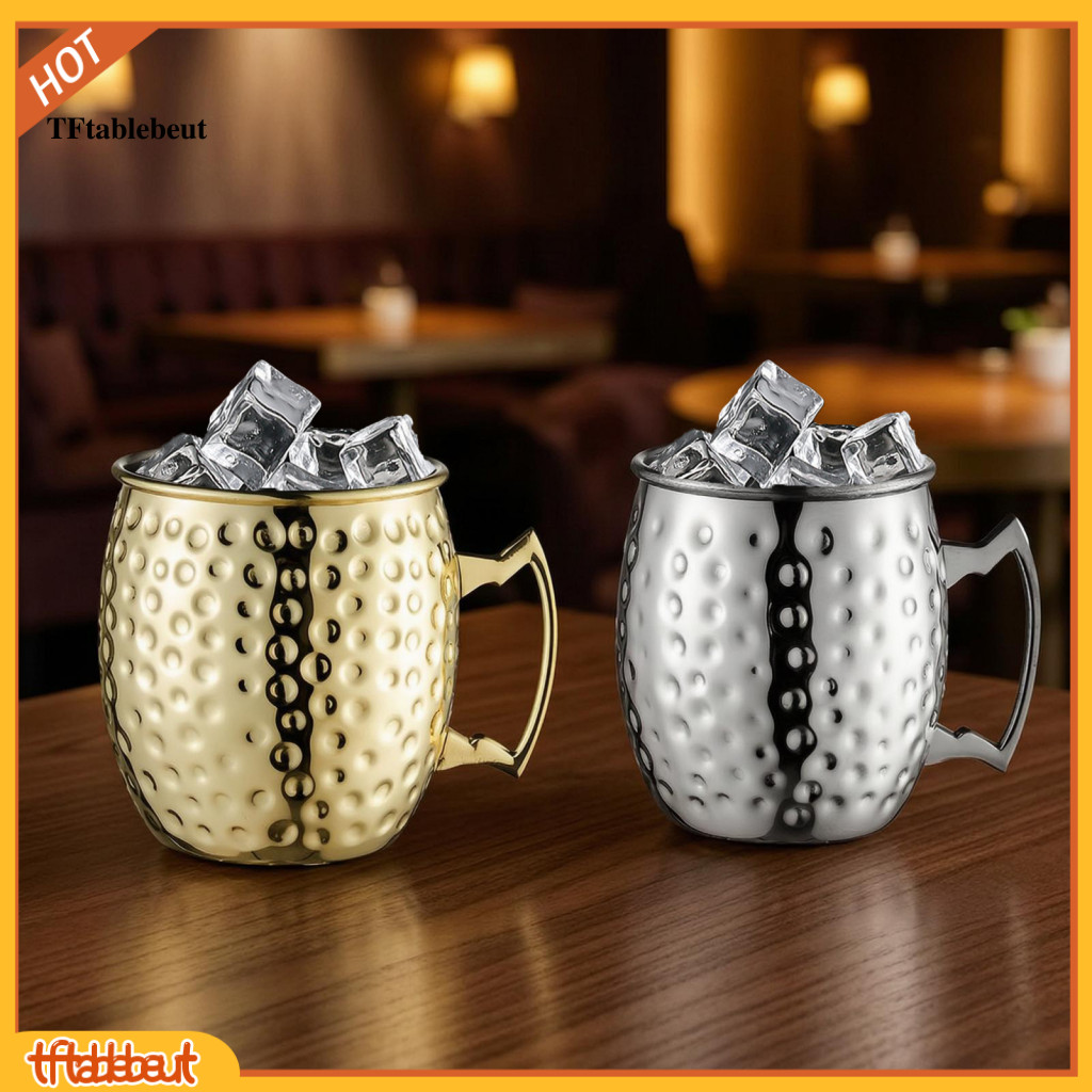 TF * Ly rượu bằng thép không gỉ Moscow Mule Mug Búa Moscow Mule Mug Tường đôi Chân không cách nhiệt 