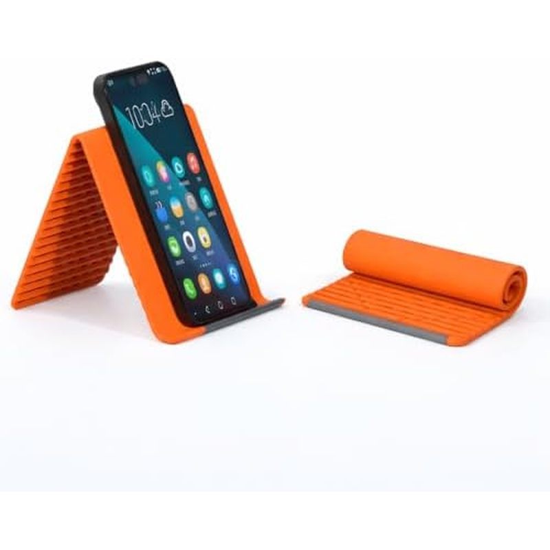 Flexible Silicone Phone Stand, Foldable & Portable Multi-Angle Holder for iPhone, iPad, Tablet & Lap