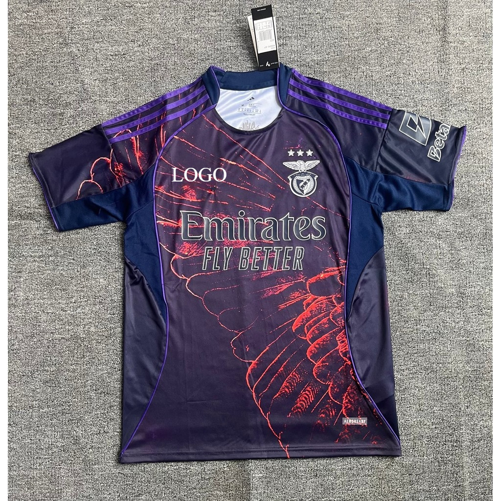 Mới Hot2026-27 World Cup Benfica 3 Sân Khách Jersey Người hâm mộ Phiên Bản Tùy Chỉnh Tên Số Kích Thư