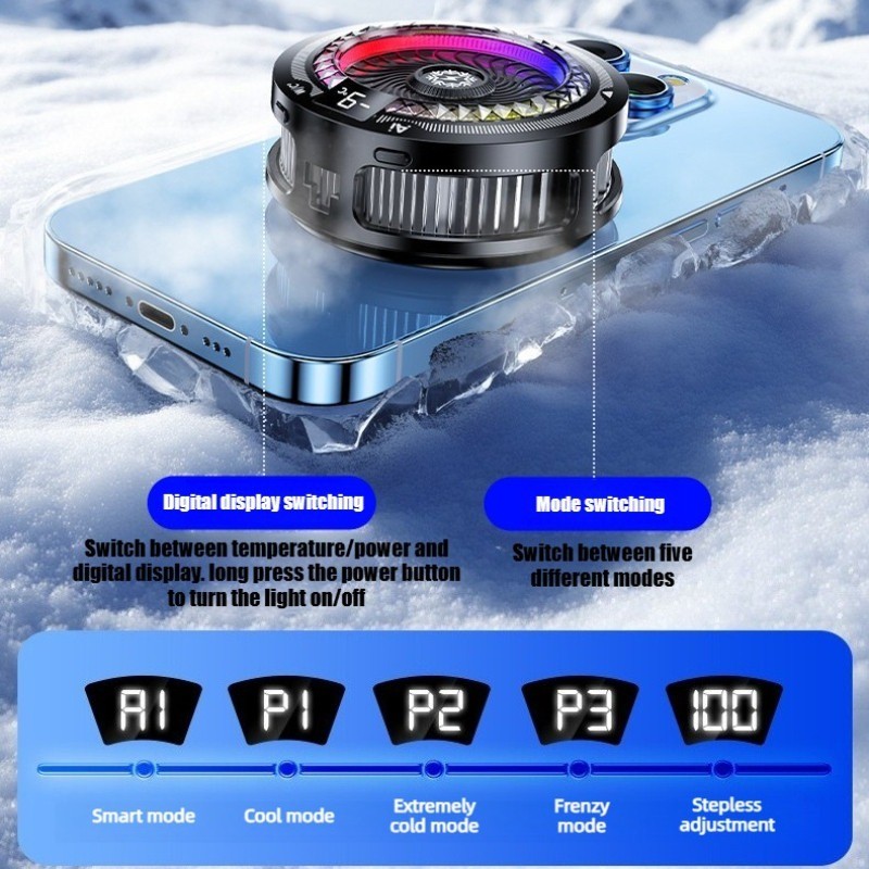 Sò Lanh Kiri TH25 Pro AI 24w - Quạt làm mát điện thoại, Tốc độ gió có thể điều chỉnh, công suất tối đa 24w - Bảo hành 1 trong 1 | BigBuy360 - bigbuy360.vn