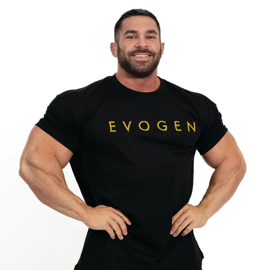 American EVOGEN Jeremy Thể Dục Nam Tay Ngắn Co Giãn Thể Hình Thể Thao Hấp Thụ Mồ Hôi Andremy