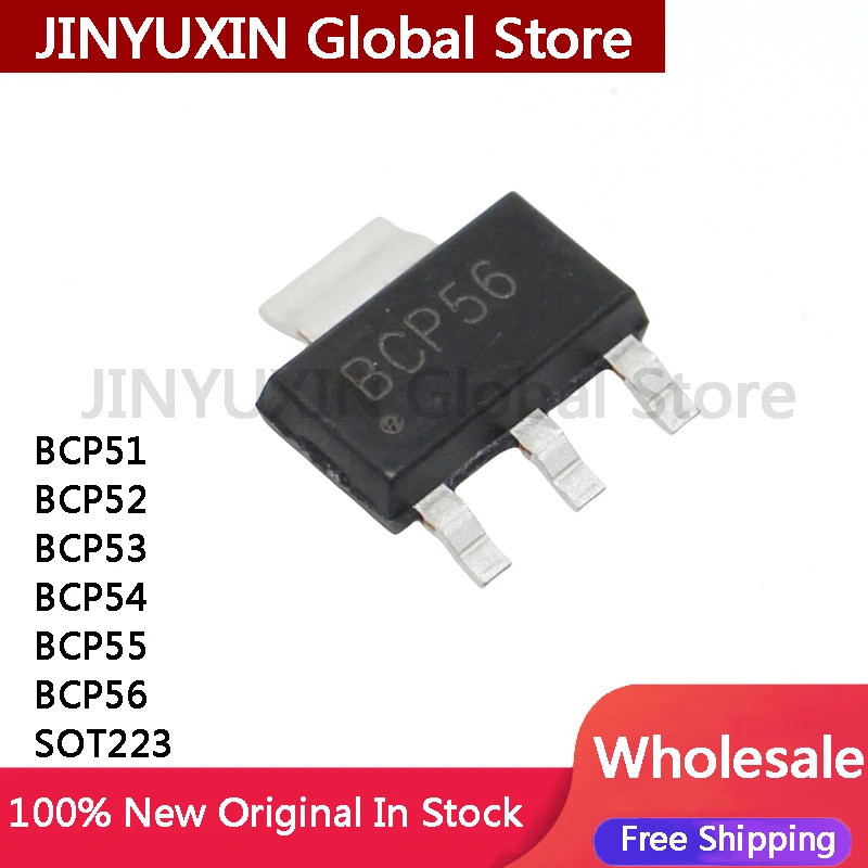 5 Chiếc BCP56 BCP51 BCP52 BCP53 BCP54 BCP55 BCP56-16 SOT223 IC Chip Còn Hàng Bán Buôn