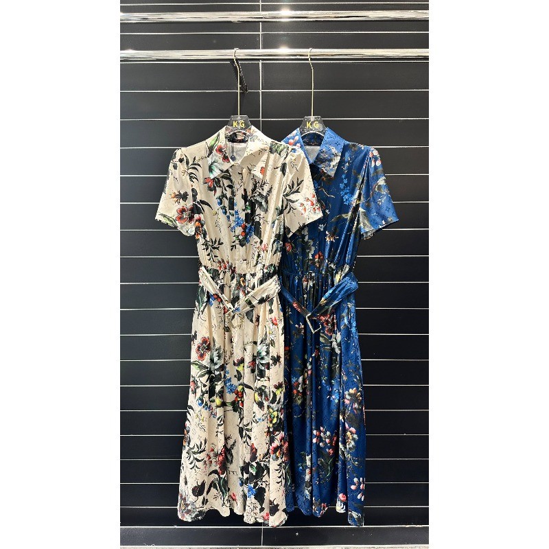 ❤️❤️[SẴN SÀNG & HÀNG CÓ SẴN]❤️❤️ Váy Nữ Vải Jacquard Tay Ngắn Váy Nữ 2026 Mới