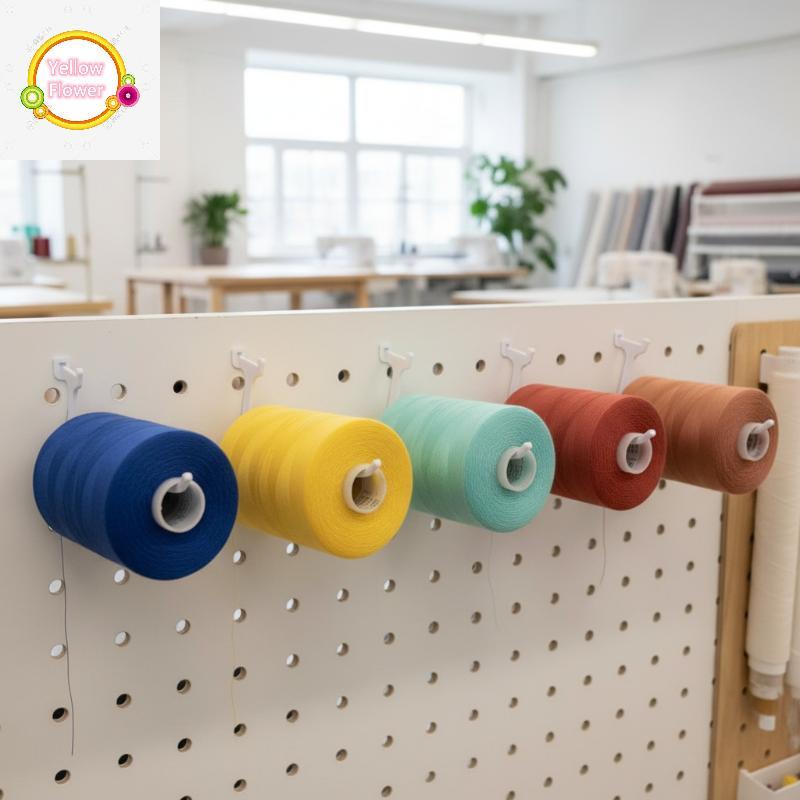 YellowFlower Thread Spool Holder Pegboard Hooks cho Skadis DIY May Sắp Xếp Bộ Cho Studio Nhà Thủ Côn
