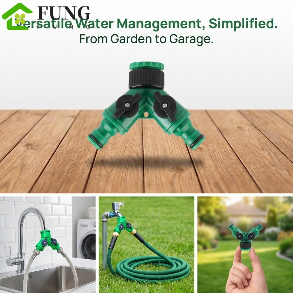 FUNG Bộ chia ống loại Y FUNG, Bộ chia van 1 / 2 '' đến 3 / 4 '' Lắp ống chia nước, Van bật / tắt đầu