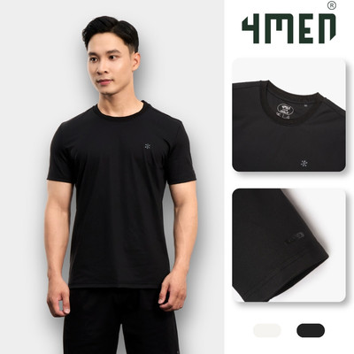 Áo Thun Nam Cool-X Cổ Tròn In Logo Bông Tuyết Form Slimfit AT188 Thoáng Khí, Ôm Vừa Vặn, Trẻ Trung