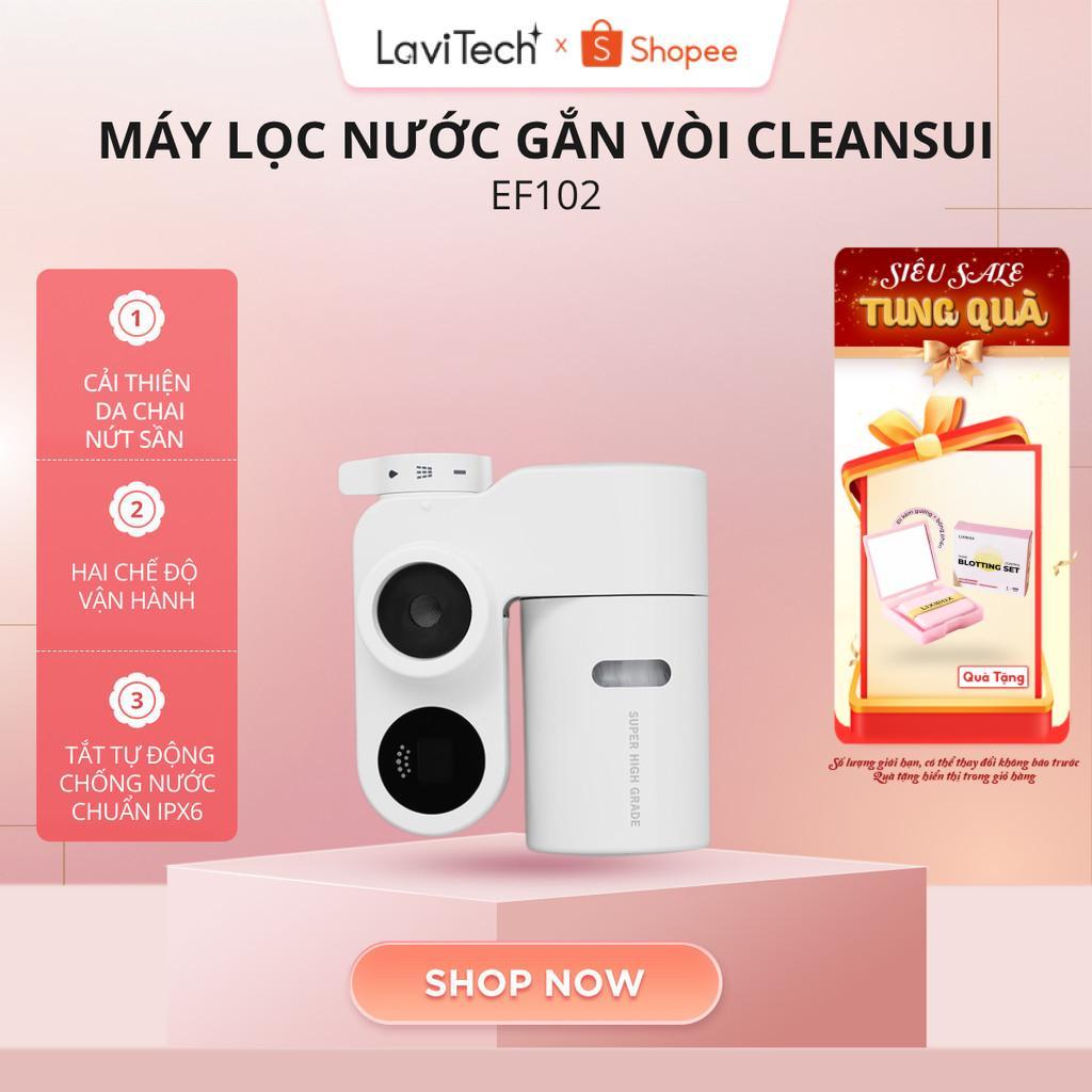 Máy lọc nước gắn vòi Cleansui EF102 - Sản xuất tại Nhật Bản-Cảnh báo thay lõi-Công suất lọc 900 lít