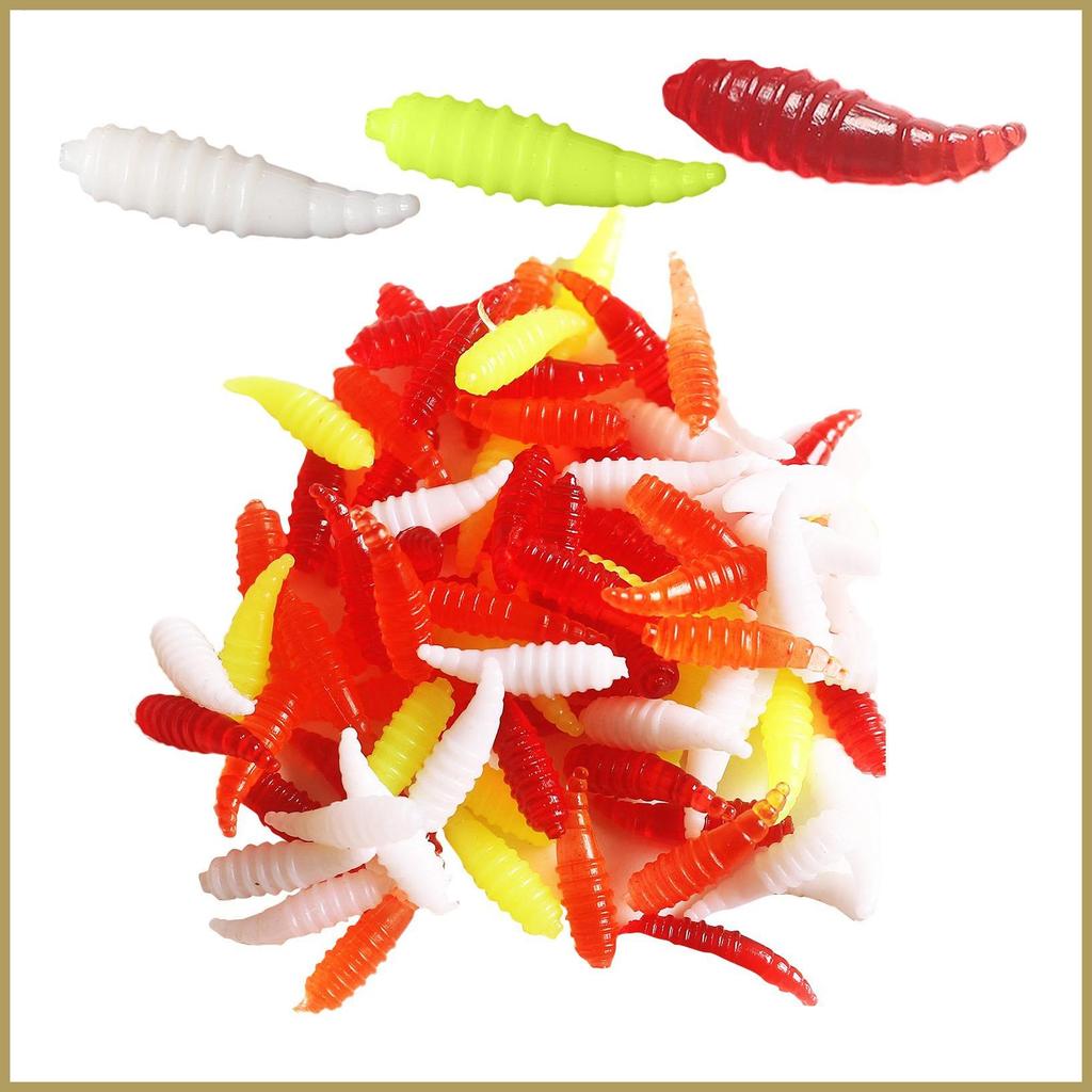 Giun Câu Cá 50 Chiếc Bánh Mì Giun Không Cỏ Câu Cá Swimbait Thực Tế Mồi Câu Cá Cho Rắn Đầu Cá Chép Cá