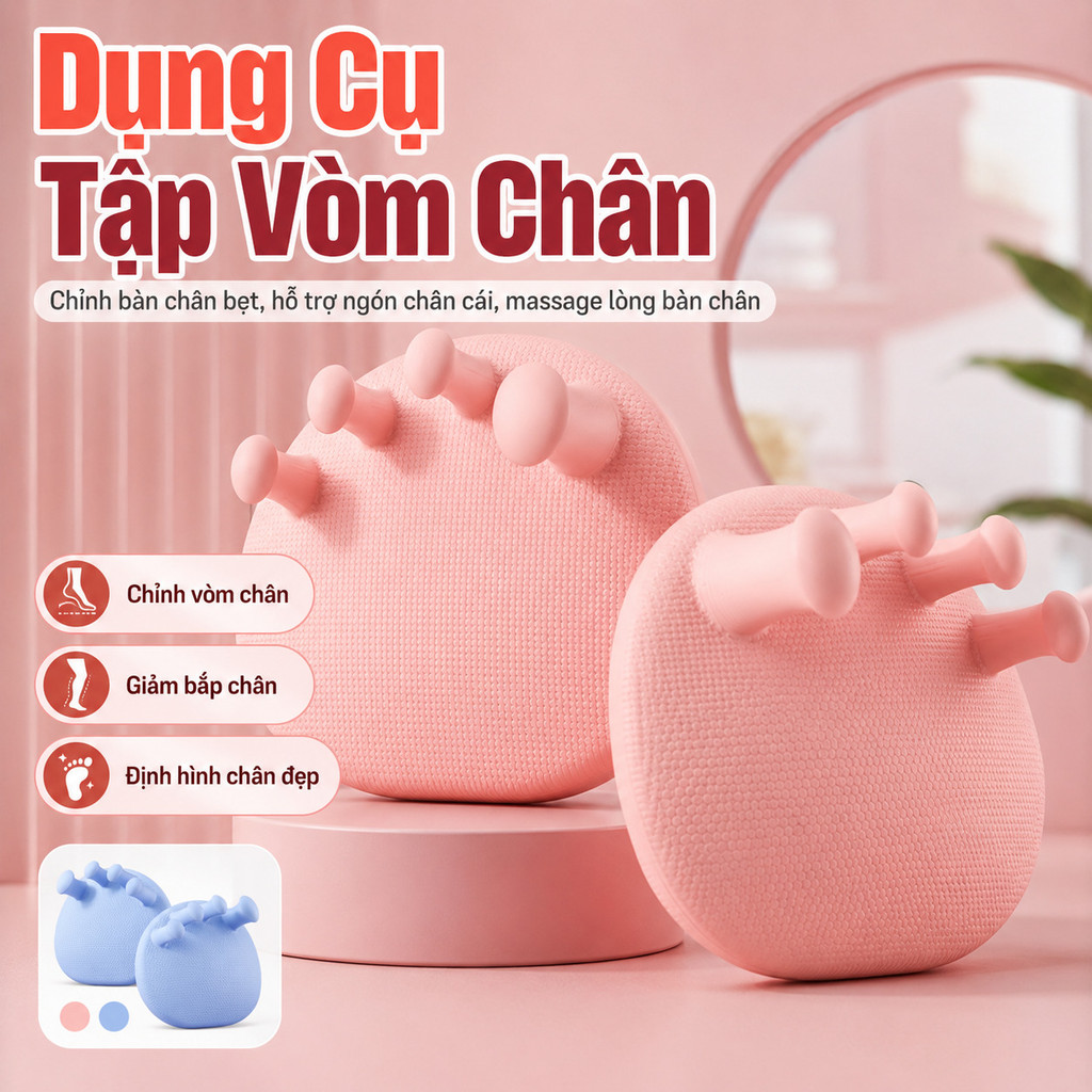 Dụng Cụ Tập Vòm Bàn Chân Chỉnh Bàn Chân Bẹt Giảm Bắp Chân Thon Gọn Chân Hỗ Trợ Chỉnh Vẹo Ngón Chân Cái Massage Lòng Bàn Chân Tập Luyện Tại Nhà Phục Hồi Chức Năng Cơ Chân Dụng Cụ Tập Yoga Pilates Định Hình Đôi Chân Đẹp Tiện Lợi Bền Đẹp Mẫu Mới  Cải