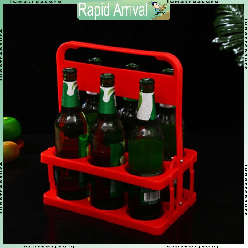 6 Pack Beer Bottle for Carrier Drink Caddy Holder Foldable  Wine Beer Rack Baske