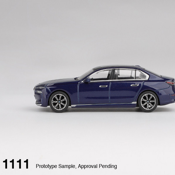 MINI GT 1: 64 # 1111 Mẫu xe hợp kim xanh BMW i7