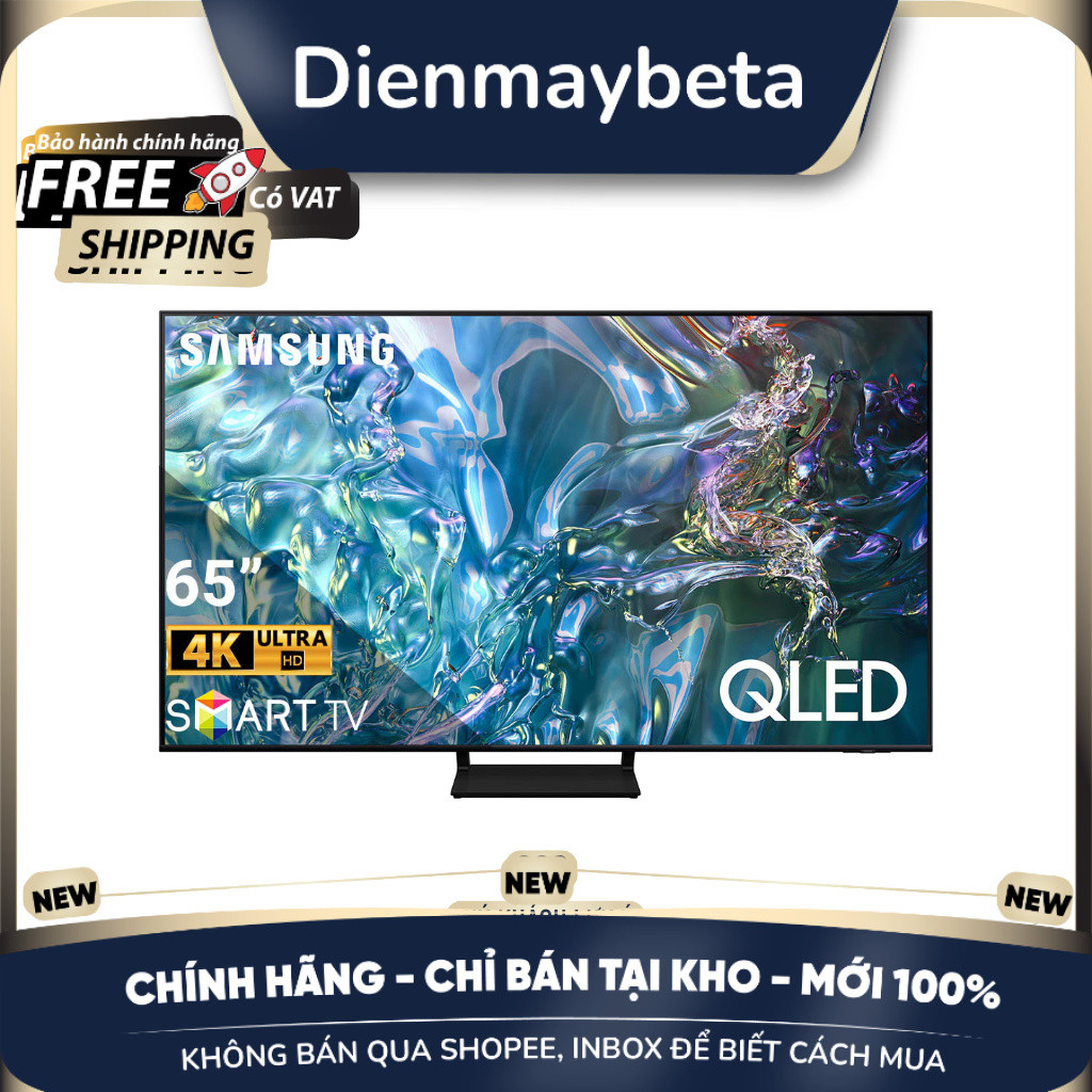 [KHÔNG BÁN QUA SHOPEE] UA55TU8500 / QA65Q60DA -  Smart Tivi Samsung 65 Inch QLED Q60D 4K (2024) QA65