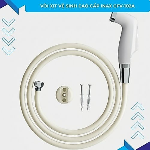 Vòi Xịt Vệ Sinh Chính Hãng INAX CFV-102A/CFV-102M Dây PVC 1m2 – Chống Gỉ Áp Lực Mạnh