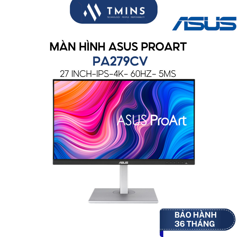 Màn hình ASUS ProArt PA279CV ( 27 inch / IPS/ 4K /  60Hz / ΔE < 2/Calman Verified) - Hàng Chính Hãng