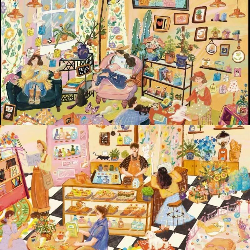 [6.6 Hàng mới về] Mimo MIMO9.0 ReadingTime & TeaTime (Phim sáng) Nhãn dán cảnh quan phong cách sách 