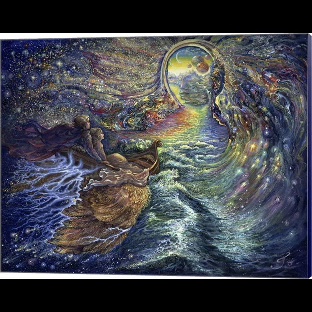 The Gateway của Josephine Wall Canvas Art Print Museum Bọc cạnh màu xanh hải quân