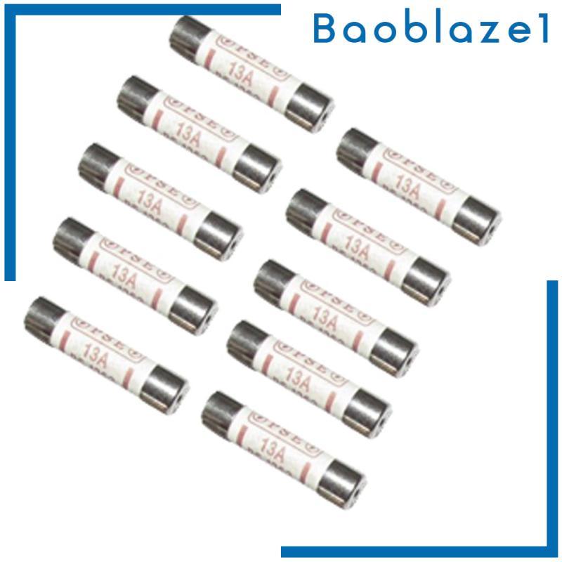 10 Chiếc Cầu Chì Gốm Cầu Chì Ống BS1362 13A Điện Văn Phòng Tại Nhà Main Plug