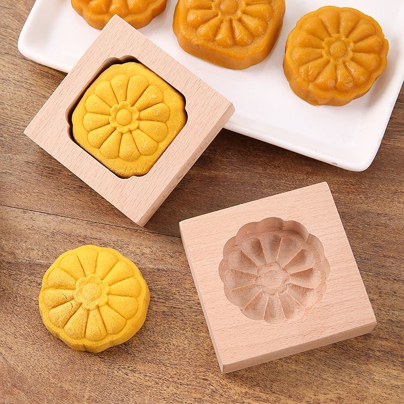 Glutinous rice, mung bean cake, oil cake, wooden pumpkin tool, pastry8cc Old-fashioned mold for home