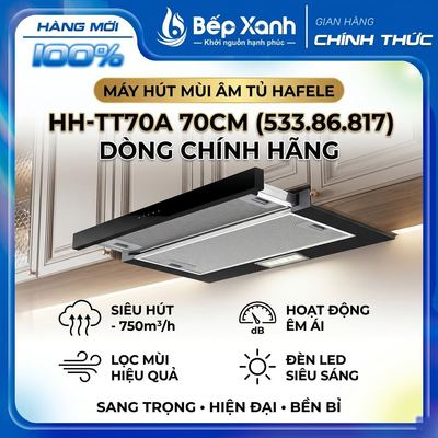 [MUA LÀ MÊ] Máy Hút Mùi Hafele HH-TT70A 533.86.817 (70cm) - Chính Hãng Đức, Bảo hành 3 Năm