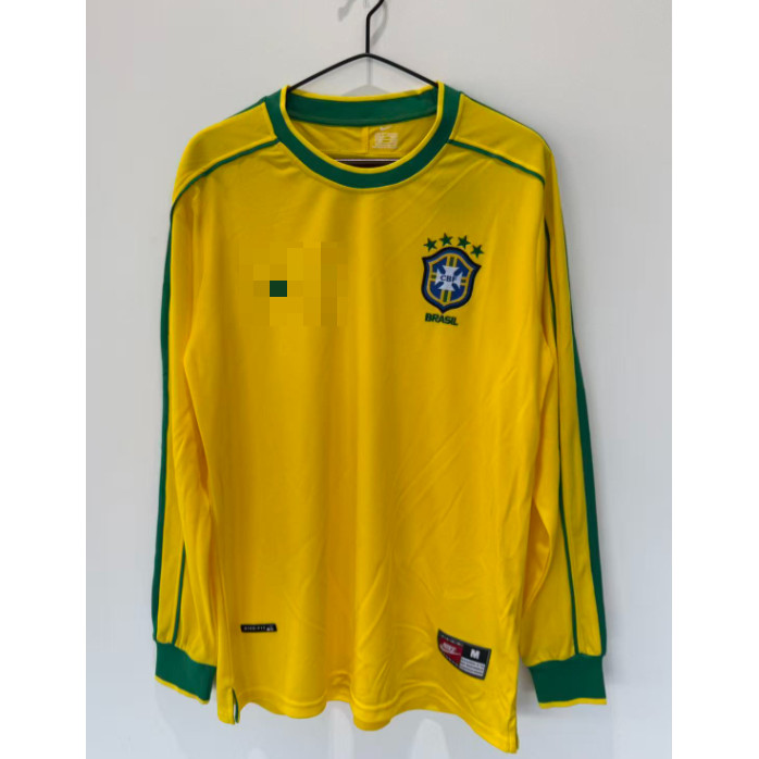 Phiên bản cổ điển Brazil 1998 Áo thun nam dài tay Brazil-FG001