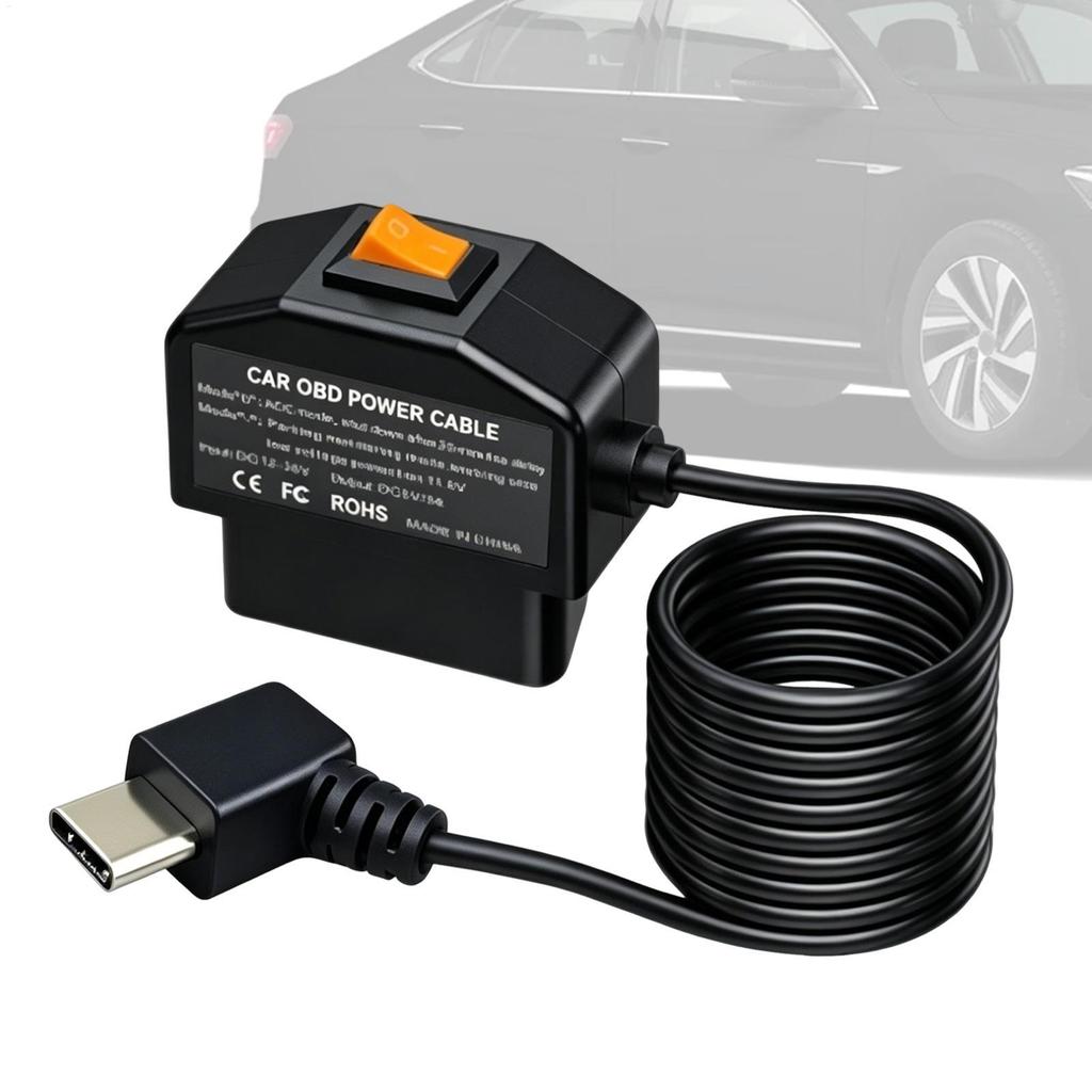 Cáp Nguồn Obd Cho Dash Camera Acc Chế Độ Cắm Và Chạy Type-C Đầu Nối Camera Obd Dash Cam Cáp Nguồn US