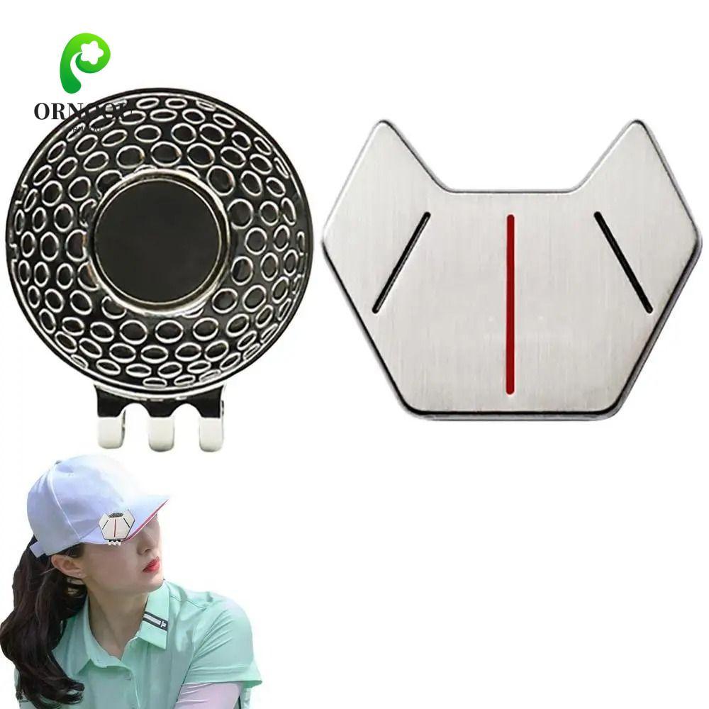 ORNOOU Golf Hat Clip Ball Marker, Hợp kim kẽm Tiện lợi Golf Marker, Golf Ball Marker Nhỏ Đen / Bạc Q