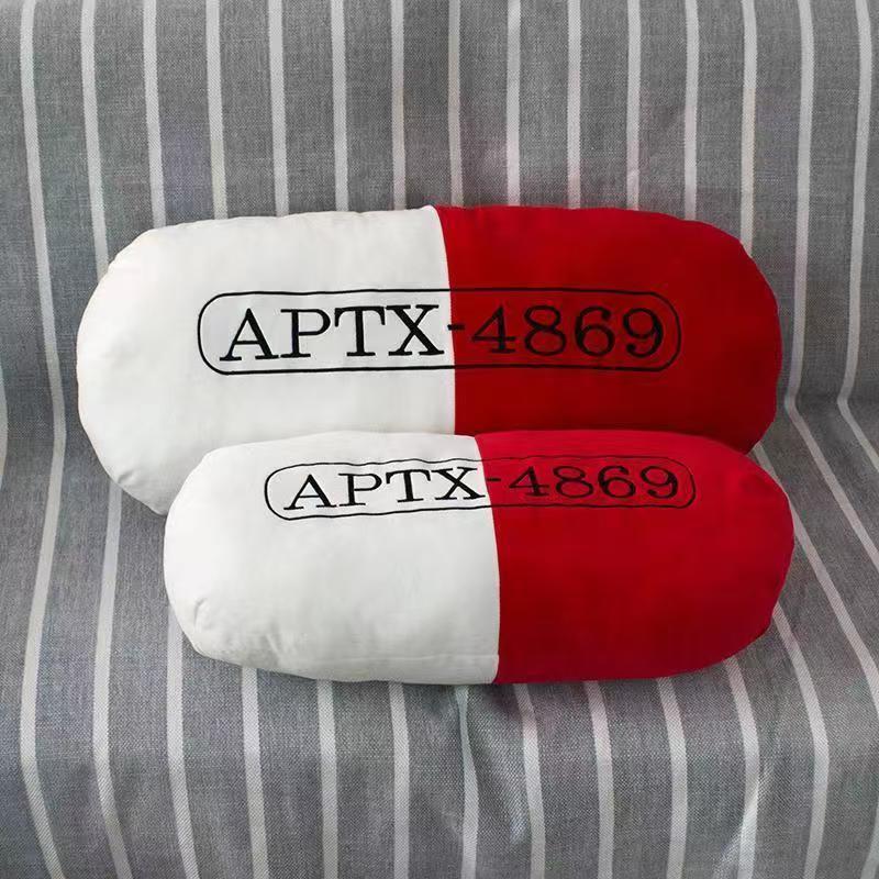 APTX-4869 Gối Mô Phỏng Phiên Bản Nhật Bản Trung Cổ Phổ Biến Gối Đệm Anime Thám Tử Conan Hàng Hóa Cùn