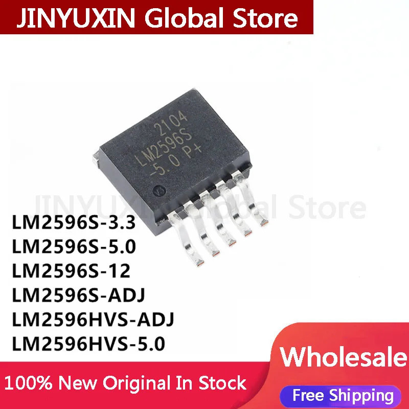 5 Chiếc LM2596S-ADJ LM2596S-5.0 LM2596S-3.3 LM2596HVS-ADJ LM2596HVS-5.0 LM2596S-12 LM2596S LM2596S L