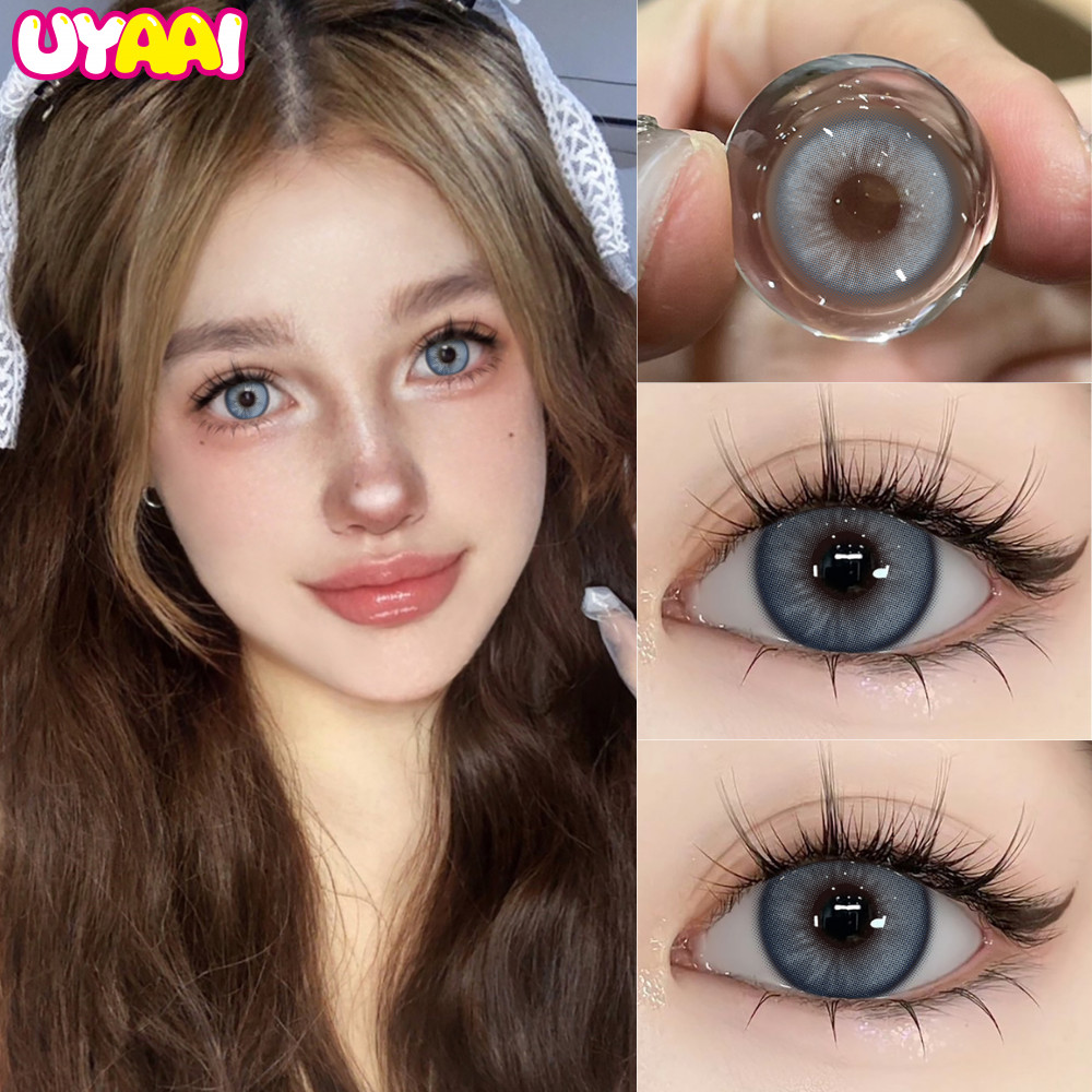 Ống kính tiếp xúc màu MCK1 UYAAI, APEX Blue, 14,2mm, 0,00-6,00 diopter, dùng một lần 6 tháng