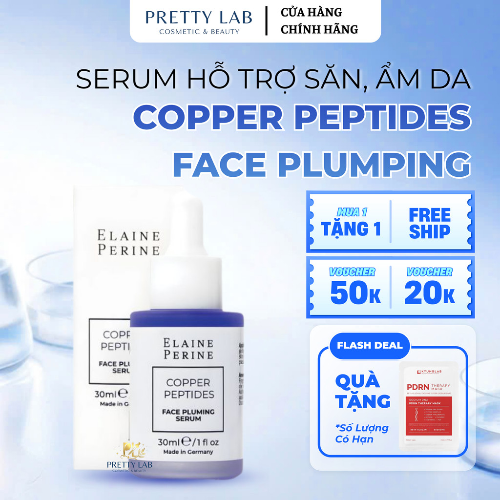 (Công Ty) Serum Elaine Perine Copper Peptides Face Plumping Hỗ Trợ Săn Chắc & Cấp Ẩm Da