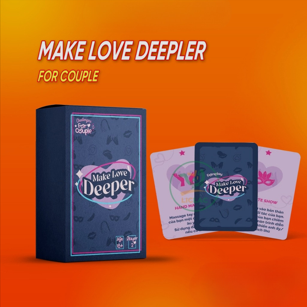 Bộ bài Make Love Deeper 55 lá - Couple Game 21+ dành cho cặp đôi hâm nóng tình cảm - Drinking Game 【