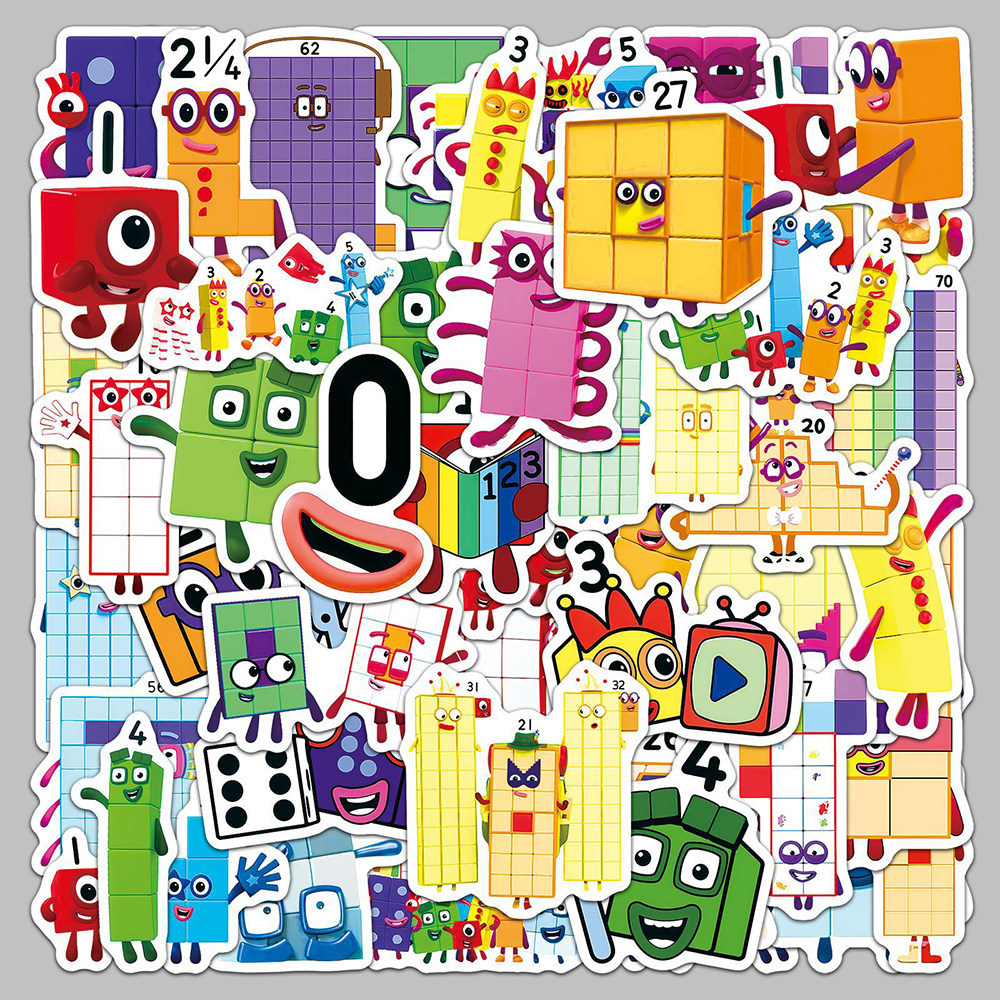 Cô Numberblocks Numberblocks Dán Hoạt Hình Ngộ nghĩnh Nhỏ Biểu Hiện Trẻ Em Dán