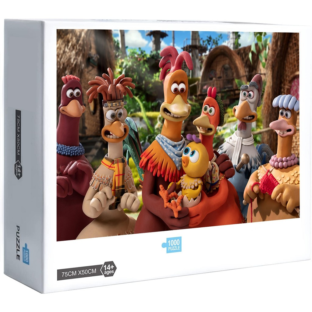 Chicken Run Dawn of Nugget Ghép Hình 300 500 1000 Miếng Trò Chơi Trang Trí Nhà Cửa